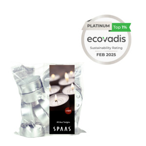 SPAAS Theelichten Maxi Wit 10 Branduren - 12.95 euro