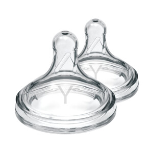 2x Dr. Browns Options+ Speen Y-cut Brede Halsfles Transparant - 14.33 euro