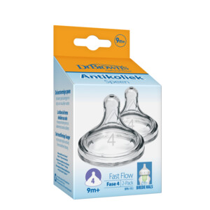 Dr. Browns Options+ Speen Fase 4 Brede Halsfles Transparant - 8.25 euro