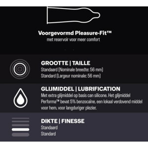 Durex - Nude Extra Lube Condooms 10 stuks, Pleasure Me Condooms 10 stuks & Performa Condooms 10 stuks - Pakket - 37.22 euro