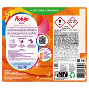 4x Robijn Wasmiddeldoekjes Color - 29.49 euro
