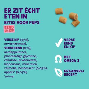 Edgard & Cooper Puppy Bite S Eend & Kip 50 gr