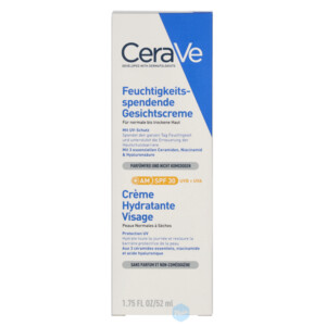 3x CeraVe Hydraterende Gezichtscrème SPF 30 - 51.89 euro