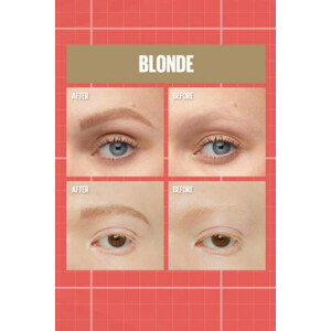 3x Maybelline Build-A-Brow Wenkbrauwpotlood en Gel 250 Blonde - 36.65 euro