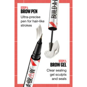 Maybelline Build-A-Brow Wenkbrauwpotlood en Gel 257 Medium Brown - 17.99 euro