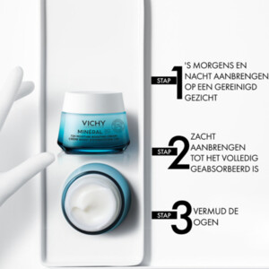 3x Vichy Minéral 89 Dagcrème Zonder Parfum - 63.61 euro