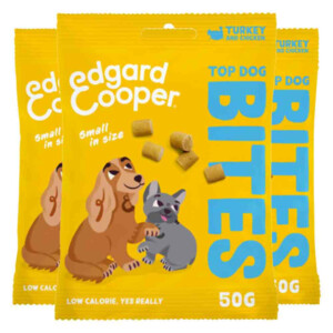 3x Edgard & Cooper Adult Bite S  Kalkoen & Kip 50 gr