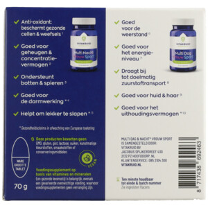 Vitakruid Multi Dag & Nacht Vrouw Sport - 22.39 euro