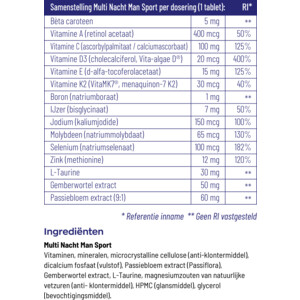 Vitakruid Multi Nacht Man Sport - 33.05 euro