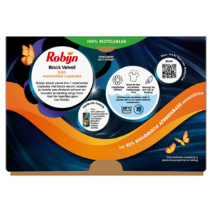 3x Robijn Wascapsules 3-in1 Black Velvet - 19.99 euro