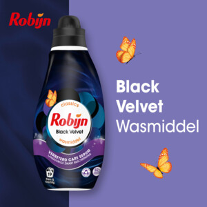 8x Robijn Klein & Krachtig Wasmiddel Black Velvet 19 Wasbeurten - 43.55 euro