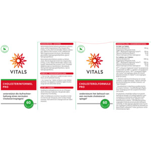 2x Vitals Cholesterolformule Pro - 79.05 euro
