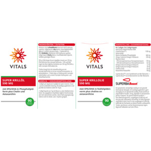 Vitals Super Krillolie 590mg - 33.15 euro