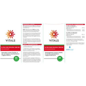 Vitals Ultra Pure EPA/DHA 1000mg - 32.05 euro