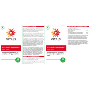 2x Vitals Vegan  EPA/DHA 450mg - 54.86 euro