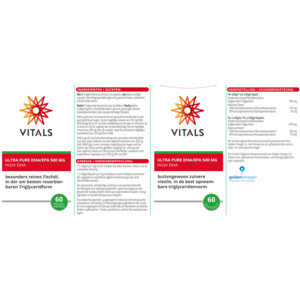 Vitals Ultra Pure EPA/DHA 500mg - 21.19 euro