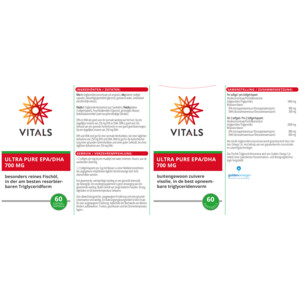 Vitals Ultra Pure EPA/DHA 700mg - 23.65 euro