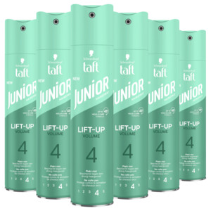 6x Taft Junior Hairspray Ultra Lift-Up Volume - 17.96 euro