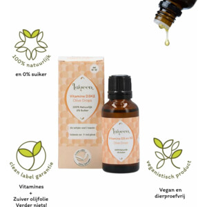 Laveen Olive Drops Vitaminen D3 & K2 - 14.25 euro
