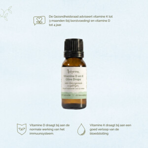 Laveen Olive Drops Zuigelingen Vitaminen D & K - 14.49 euro