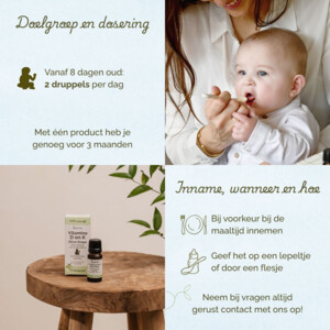 Laveen Olive Drops Zuigelingen Vitaminen D & K - 14.49 euro