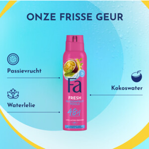 6x Fa Deodorant Spray Passion Fruit Pools - 14.29 euro