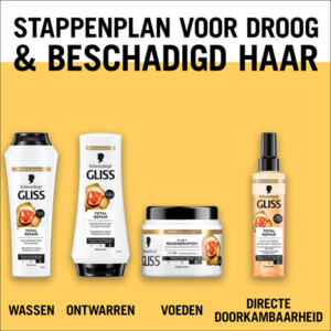 6x Gliss Haarmasker Total Repair Intense-Repair - 33.91 euro