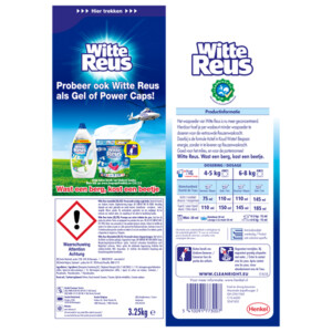 4x Witte Reus Wasmiddel Poeder 65 Wasbeurten - 69.19 euro