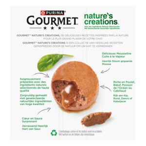 Gourmet Kattenvoer Nat Nature's Creations Mousse met Saus Zeevis - 11.39 euro