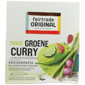 3x Fairtrade Original Kruidenpasta Groene Curry - 7.29 euro