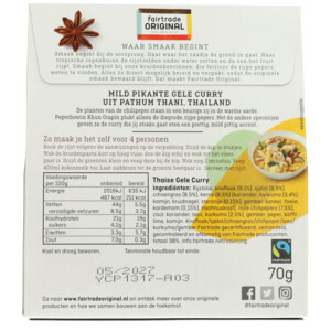 6x Fairtrade Original Kruidenpasta Gele Curry - 12.4 euro