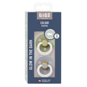 Bibs Fopspeen Latex Symmetric Maat 2 6-18 mnd Glow Sage Cloud - 10.99 euro