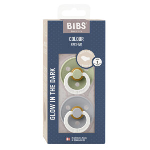 Bibs Fopspeen Anatomisch Maat 1 0-6 mnd Glow Sage Cloud - 11.25 euro