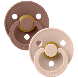 Bibs Fopspeen Maat 2 6-18 mnd Woodchuck Blush - 9.55 euro