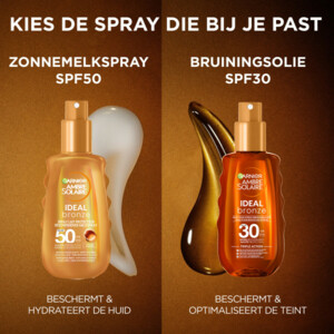 Garnier Ambre Solaire Ideal Bronze Beschermende Melkspray ​SPF 30 - 24.99 euro