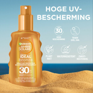 Garnier Ambre Solaire Ideal Bronze Beschermende Melkspray ​SPF 30 - 24.99 euro