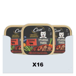 16x Cesar Natural Goodness Alu Paté Rund Graanvrij