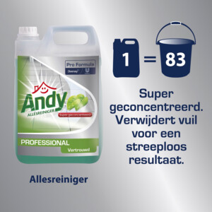 2x Andy Professional Allesreiniger Vertrouwd Pro Formula - 18.59 euro