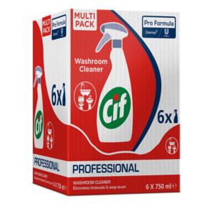 6x Cif Professional 2-in-1 Sanitairreiniger -en Ontkalker Pro Formula - 20.25 euro