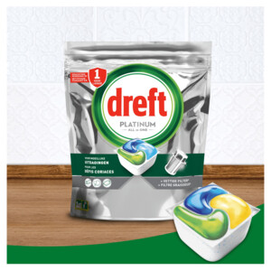 Dreft Vaatwastabletten Platinum All In One Original - 9.99 euro