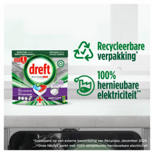 5x Dreft Vaatwastabletten Platinum Plus All In One Machine Clean Action - 36.95 euro