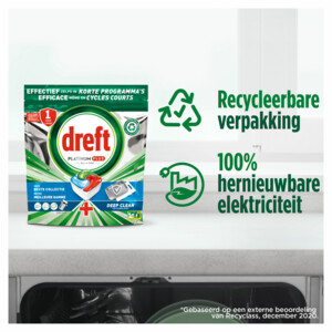 Dreft Vaatwastabletten Platinum Plus All In One Deep Clean Fresh - 17.29 euro