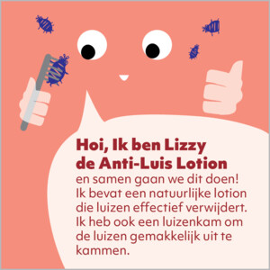 Kidsner Lizzy Anti Luizen Lotion + Luizenkam - 15.45 euro