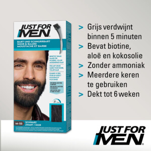 Just for Men Snor en Baard Zwart M55 - 13.05 euro