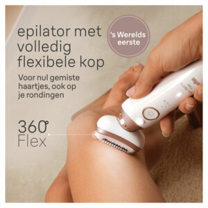 Braun Epilator Silk·épil 9 Flex 9-030 3D Wit/Rose Titan - 184.99 euro
