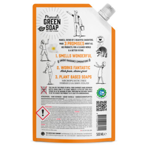6x Marcel's Green Soap Afwasmiddel Sinaasappel & Jasmijn Navulling - 8.97 euro