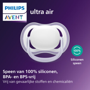 Philips Avent Ultra Air Fopspeen 6-18 mnd Groen Blauw - 7.99 euro