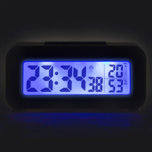 Alecto AK-30 Wekker met thermometer en hygrometer Zwart - 16.85 euro