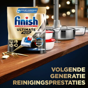 7x Finish Ultimate Plus Vaatwastabletten Regular - 28.55 euro