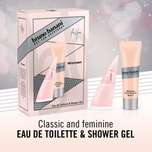 Bruno Banani Woman Geschenkset   Eau de Toilette 30 ml + Showergel 50 ml - 12.95 euro